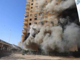 حريق عمارة الدائري