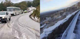 la Tunisie sous la neige