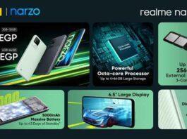 realme تُطلق سلسلة هواتف Narzo 50 في مصر وتصبح أسرع العلامات التجارية نموًا لهواتف الجيل الخامس 5G على مستوى العالم لأول مرة  