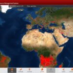 La carte des incendies