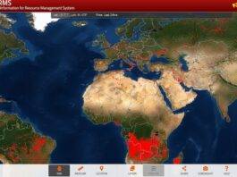 La carte des incendies