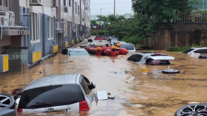  أمطار قياسية في كوريا الجنوبية