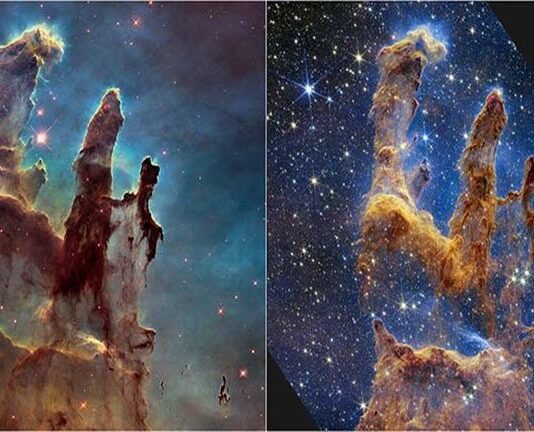 ما هي أعمدة الخلق التي التقطها جيمس ويب