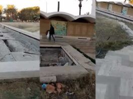 L'état pitoyable du palais