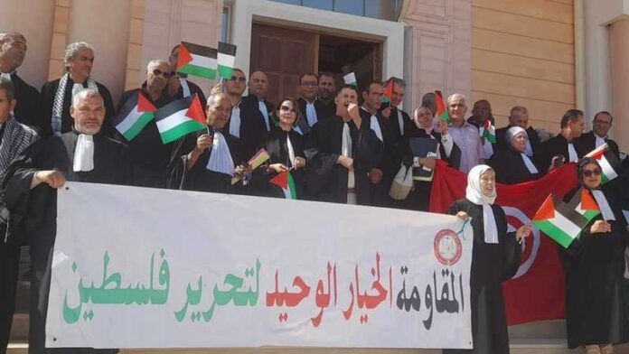 وقفة تضامنية للمحامين دعماً لفلسطين